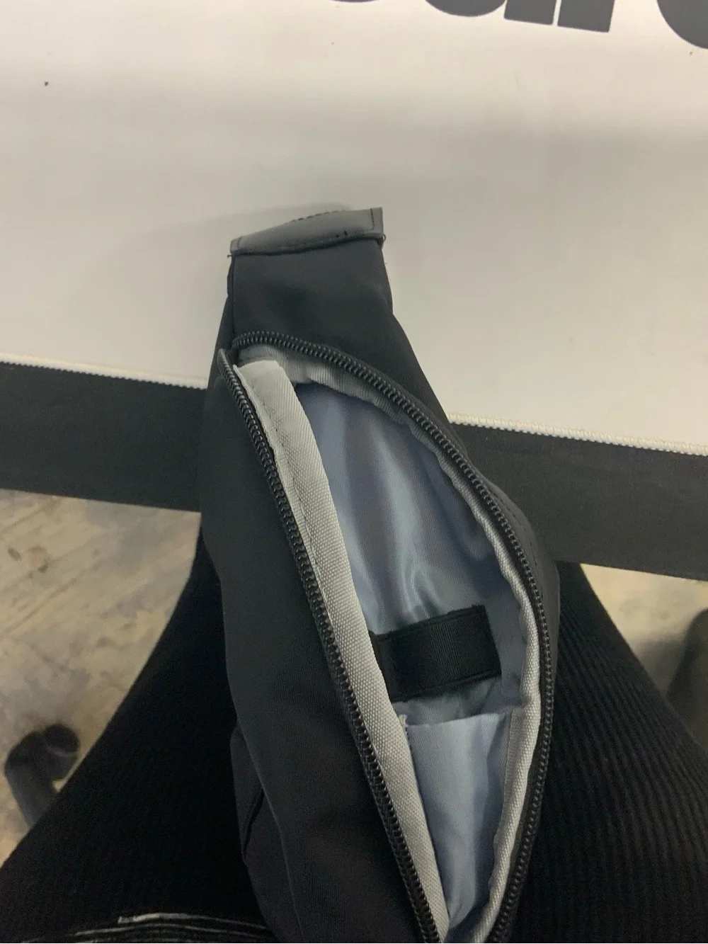 Quilted Black Shoulder Bag with Silver Accents - Picture 8 of 10